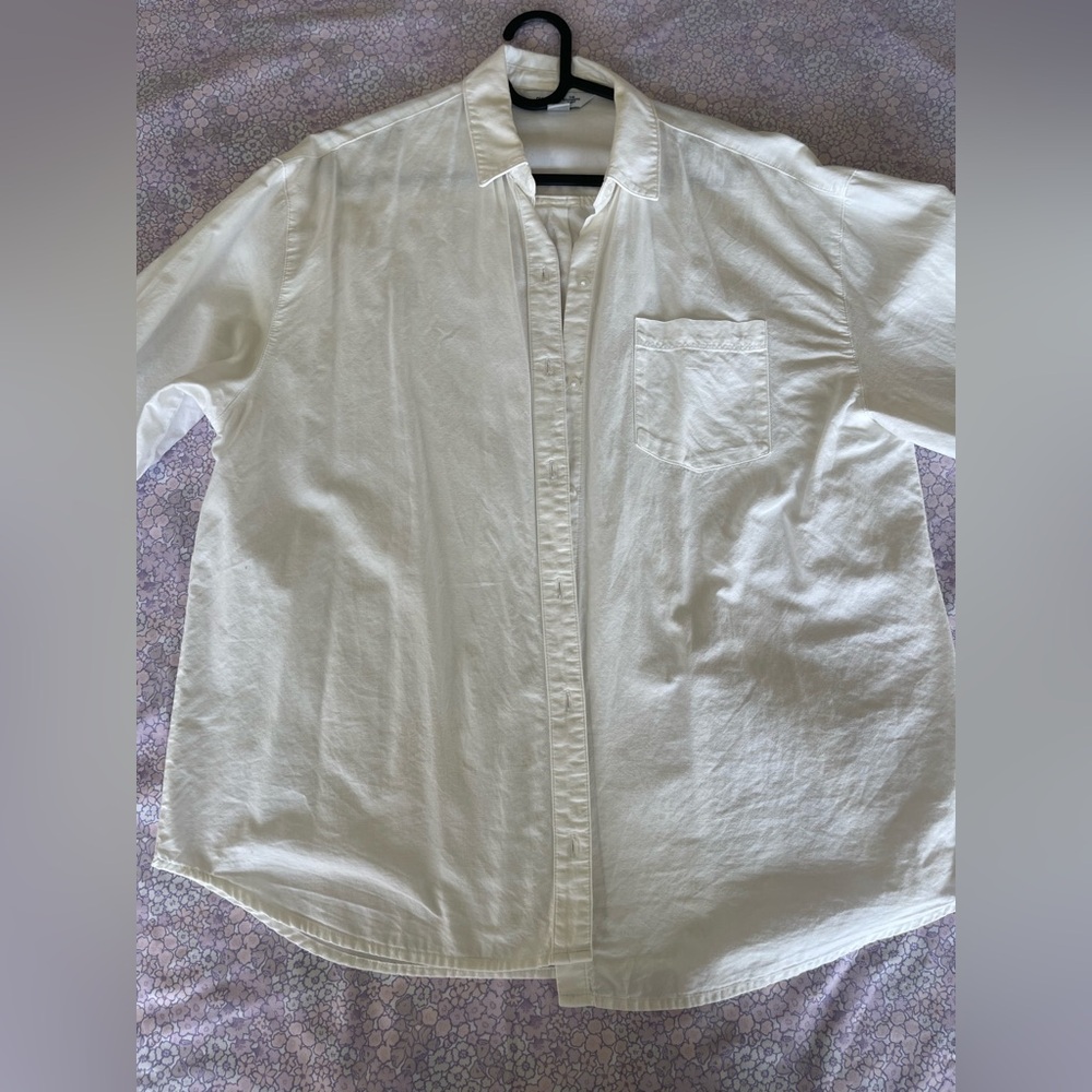 Old Navy White Boyfriend Shirt